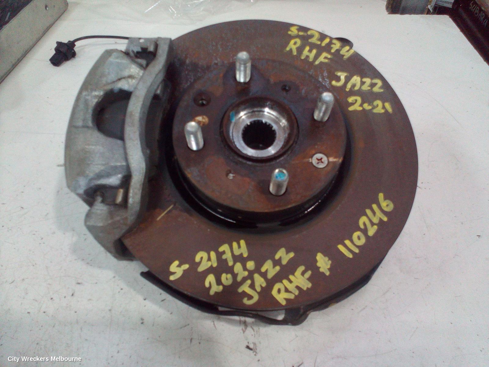 HONDA JAZZ RIGHT FRONT HUB ASSEMBLY, GK/GF, 07/2014 - 12/2020 - Image 1