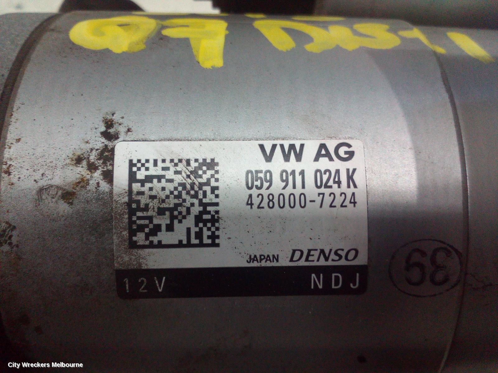 AUDI Q7 STARTER, DIESEL, 3.0, DENSO, 4L, 09/2010 - 08/2015 - Image 1