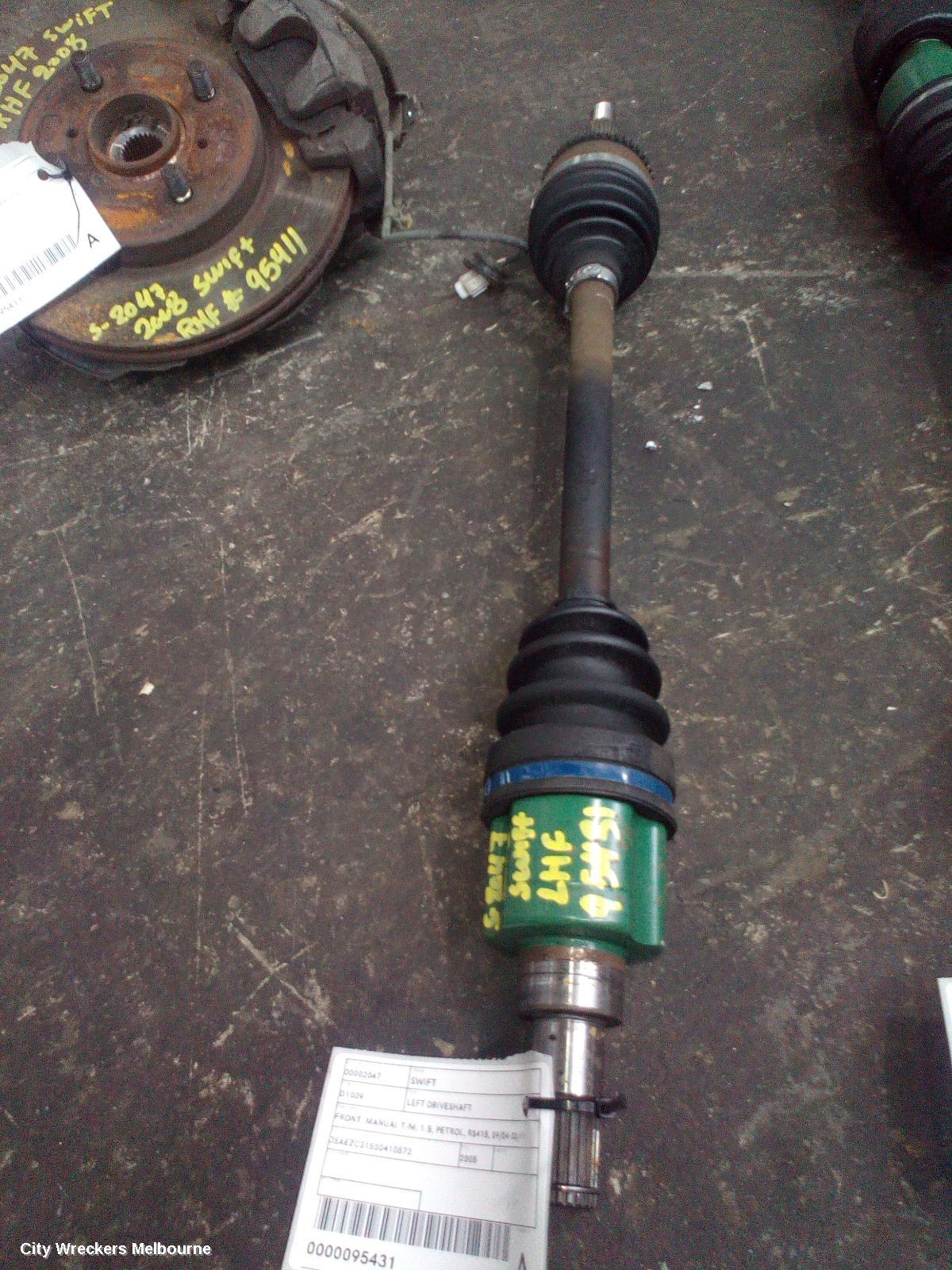 SUZUKI SWIFT LEFT DRIVESHAFT, FRONT, MANUAL T/M, 1.5, PETROL, RS415, 09/2004 - 02/2011 - Image 1