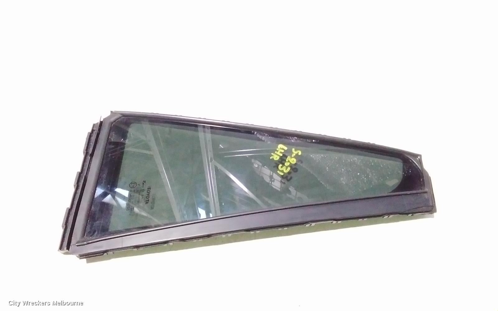 TOYOTA KLUGER LEFT REAR 1/4 DOOR GLASS, XU70 SERIES, 03/2021 ONWARDS - Image 2