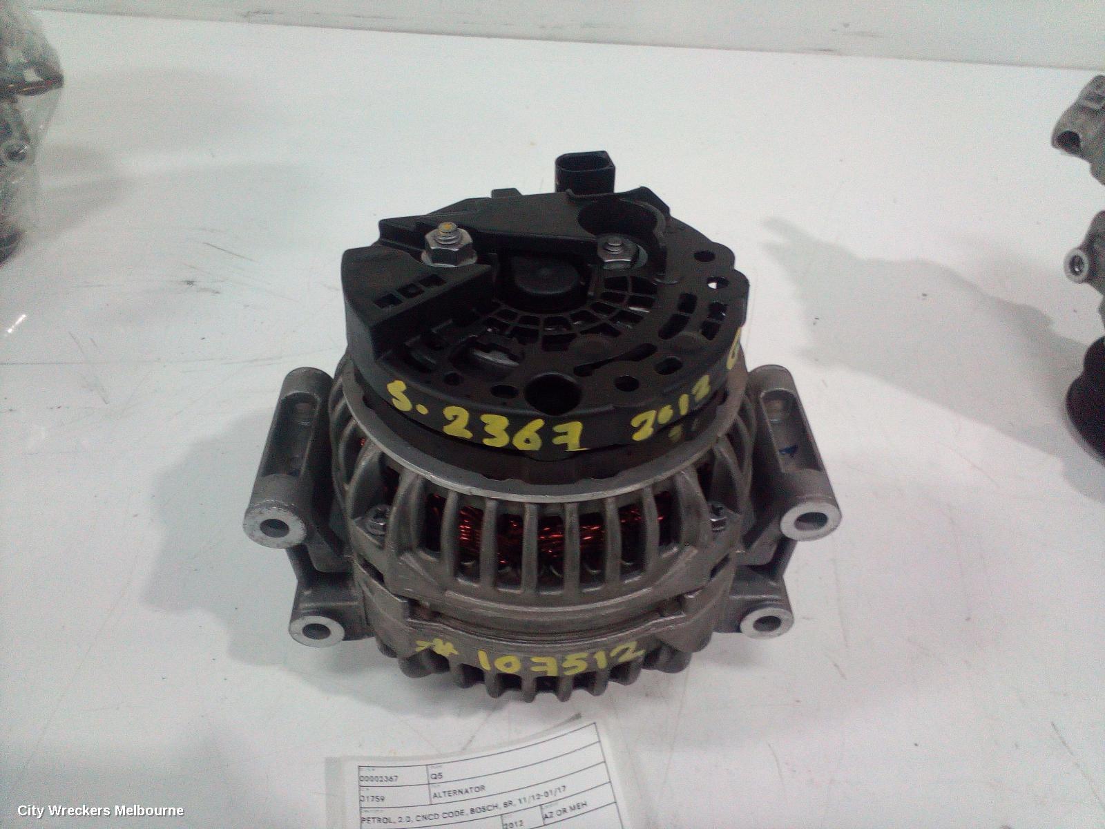 AUDI Q5 ALTERNATOR, PETROL, 2.0, CNCD CODE, BOSCH, 8R, 11/2012 - 01/2017 - Image 2