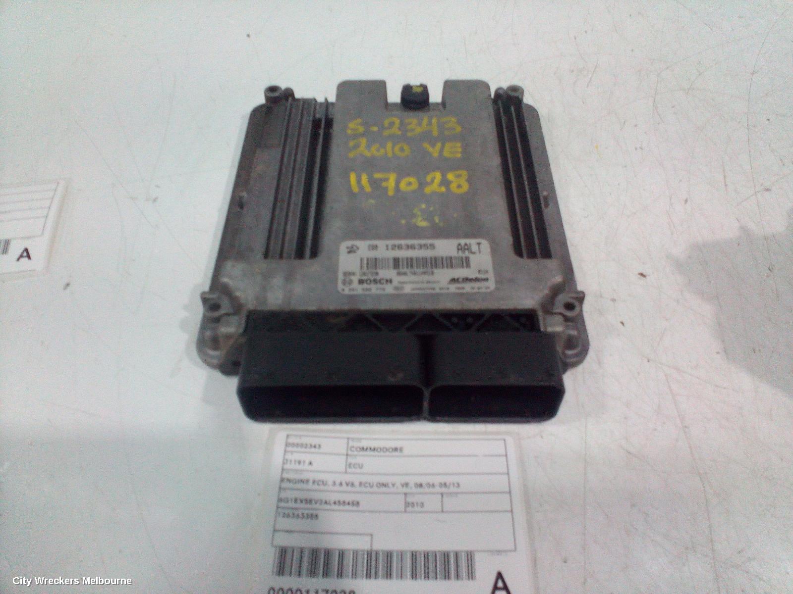 HOLDEN COMMODORE ECU, ENGINE ECU, 3.6, GAS, ECU ONLY, VE, 08/2006 - 05/2013 - Image 1