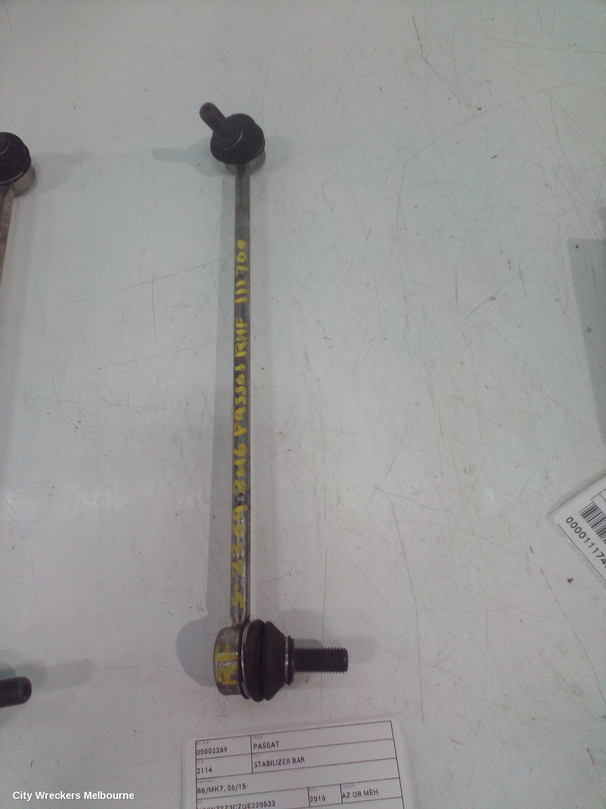 VOLKSWAGEN PASSAT STABILISER BAR, B8/MK7, 06/2015 - 05/2023 - Image 2