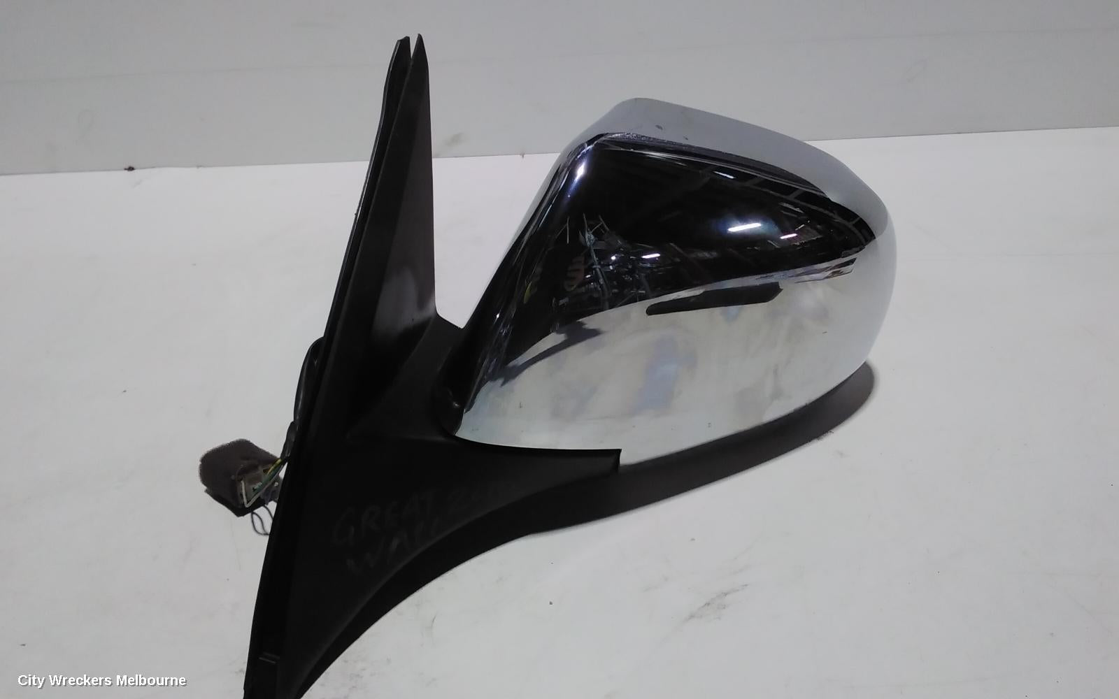 GREAT WALL V200/V240 LEFT DOOR MIRROR, K2, CHROME, 07/2009 - 01/2015 - Image 1