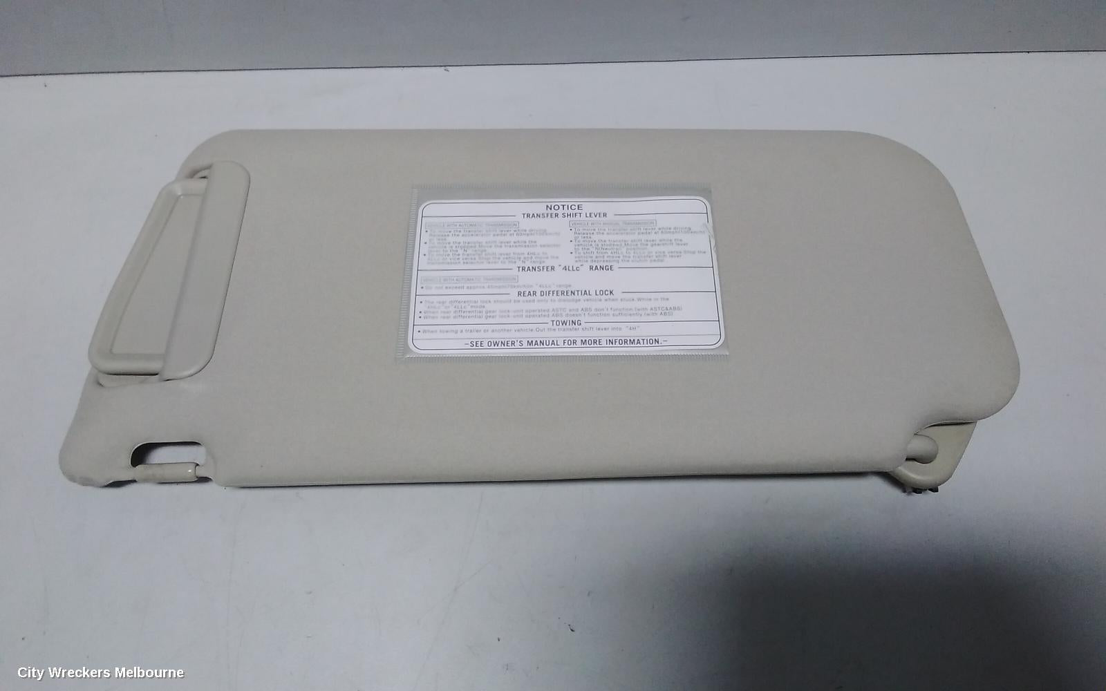 MITSUBISHI PAJERO SUNVISOR, NS-NW, RH SIDE, 11/2006 ONWARDS - Image 3