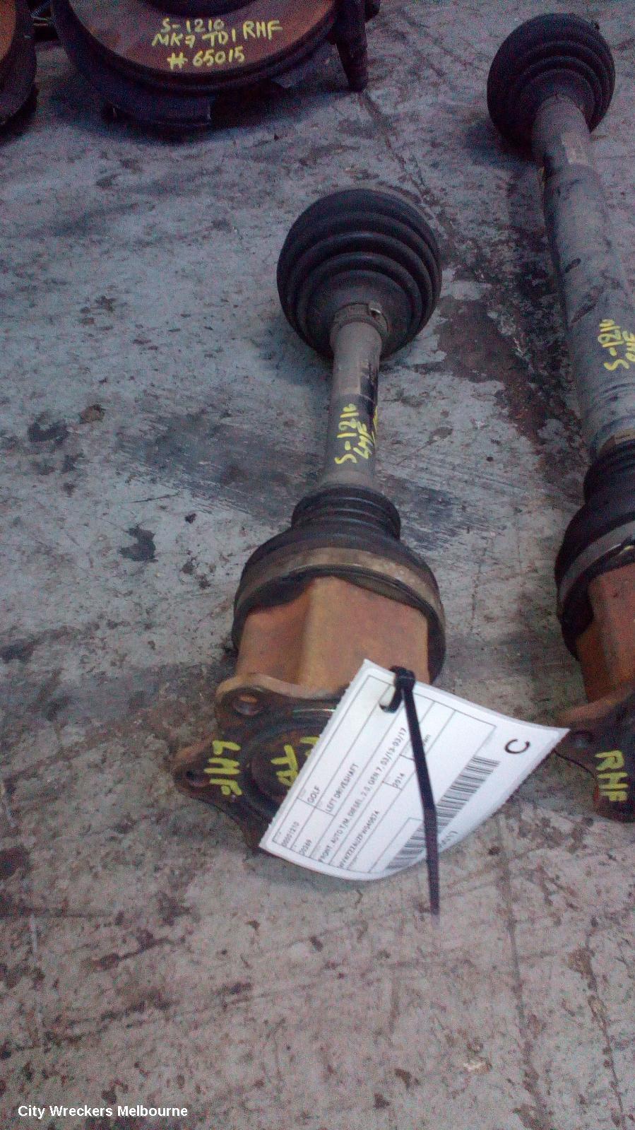 VOLKSWAGEN GOLF LEFT DRIVESHAFT, FRONT, AUTO T/M, DIESEL, 2.0, GEN 7, 03/2013 - 03/2017 - Image 2
