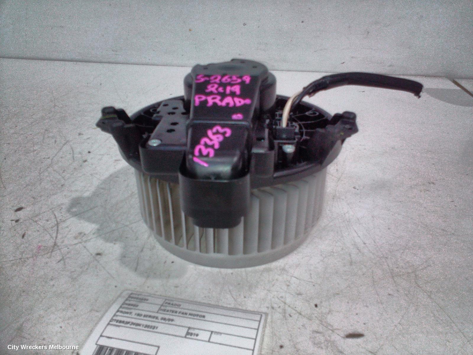 TOYOTA PRADO HEATER FAN MOTOR, FRONT, 150 SERIES, 08/2009 ONWARDS - Image 2