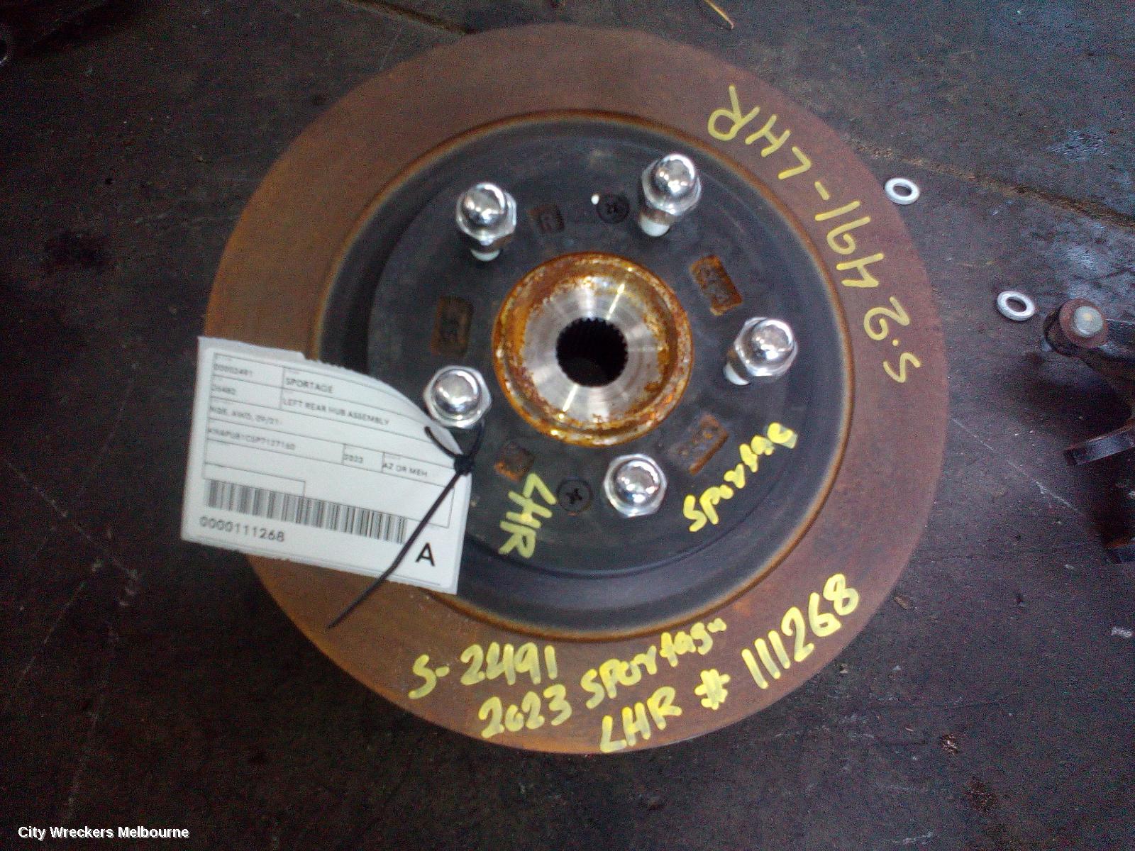 KIA SPORTAGE LEFT REAR HUB ASSEMBLY, NQ5, AWD, 09/2021 ONWARDS - Image 2