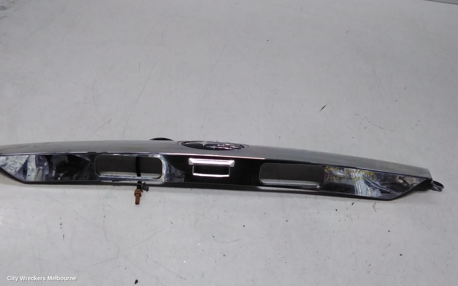 SUBARU IMPREZA REAR GARNISH, CENTRE, HATCH, CHROME, G3, 04/2007 - 12/2013 - Image 1