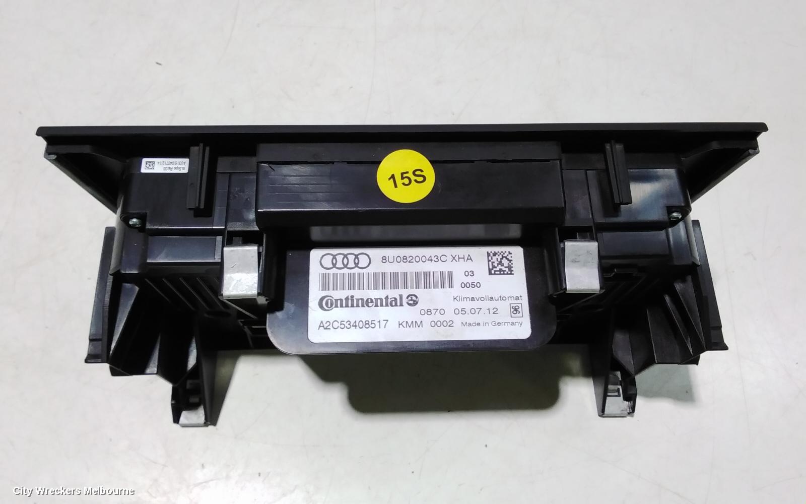 AUDI Q3 HEATER/AC CONTROLS, CLIMATE CONTROL TYPE, W/ SEAT HEATER, 8U, 03/2012 - 05/2013 - Image 3