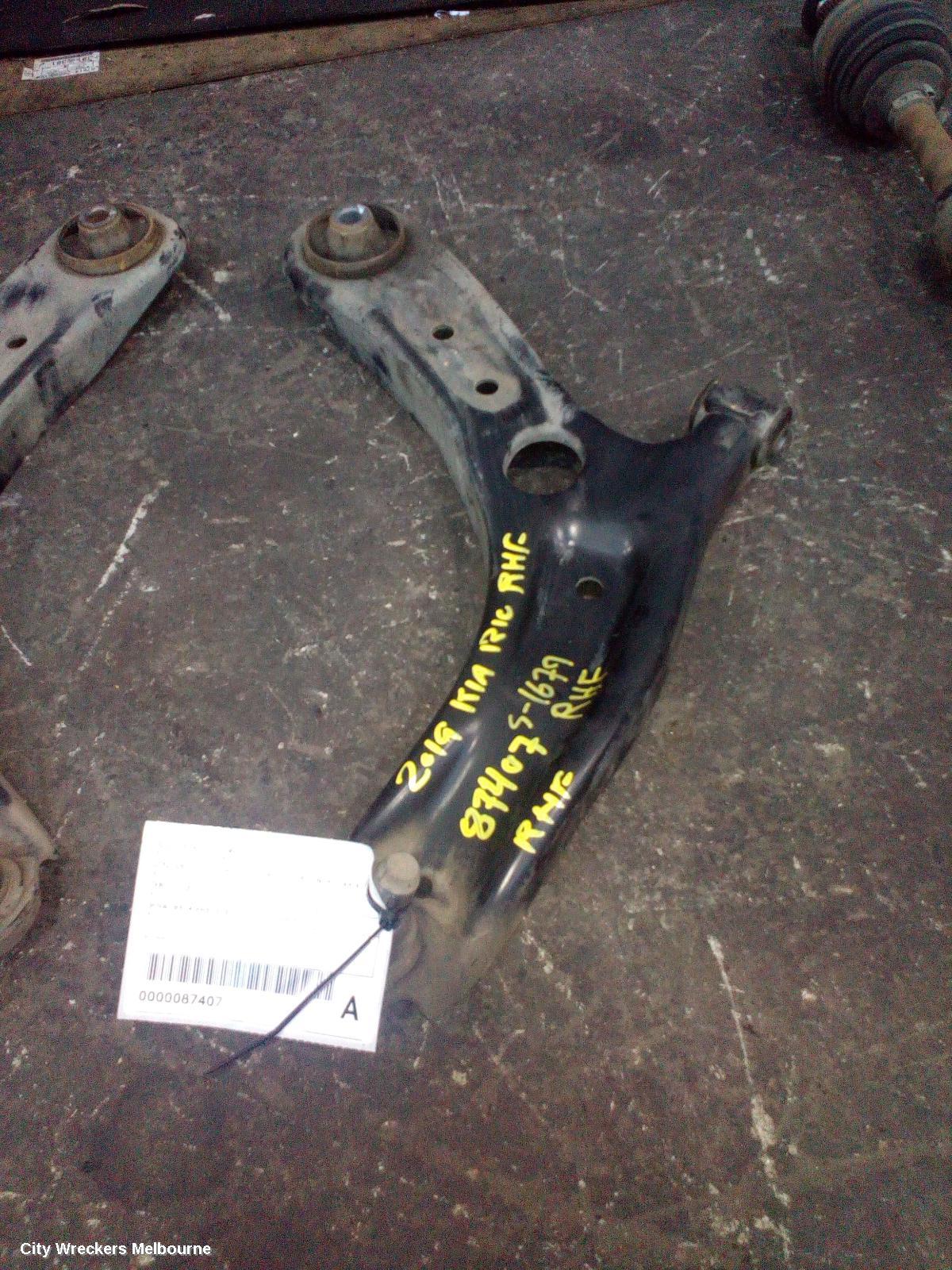 KIA RIO RIGHT FRONT LOWER CONTROL ARM, YB, 12/2016 - 06/2023 - Image 1