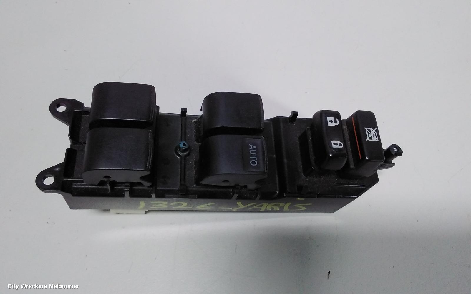 TOYOTA YARIS PWR DR WIND SWITCH, RH FRONT (MASTER SWITCH), 4 SWITCH TYPE, 5DR HATCH/SEDAN, NCP13#, 08/2011 - 12/2019 - Image 1