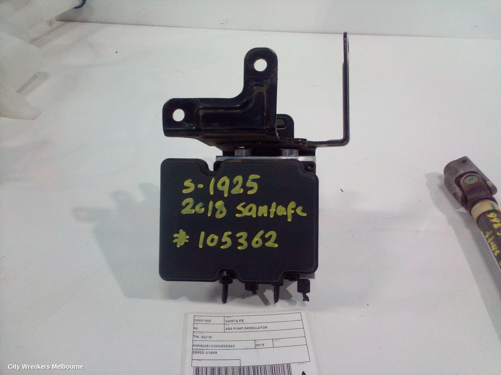 HYUNDAI SANTA FE ABS PUMP/MODULATOR, P/N 58900S1890, TM, 03/2018 ONWARDS - Image 1