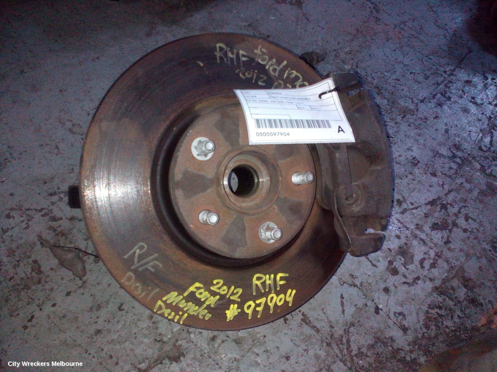 FORD MONDEO RIGHT FRONT HUB ASSEMBLY, MA-MC, DIESEL, ABS TYPE, 10/2007 - 12/2014 - Image 2