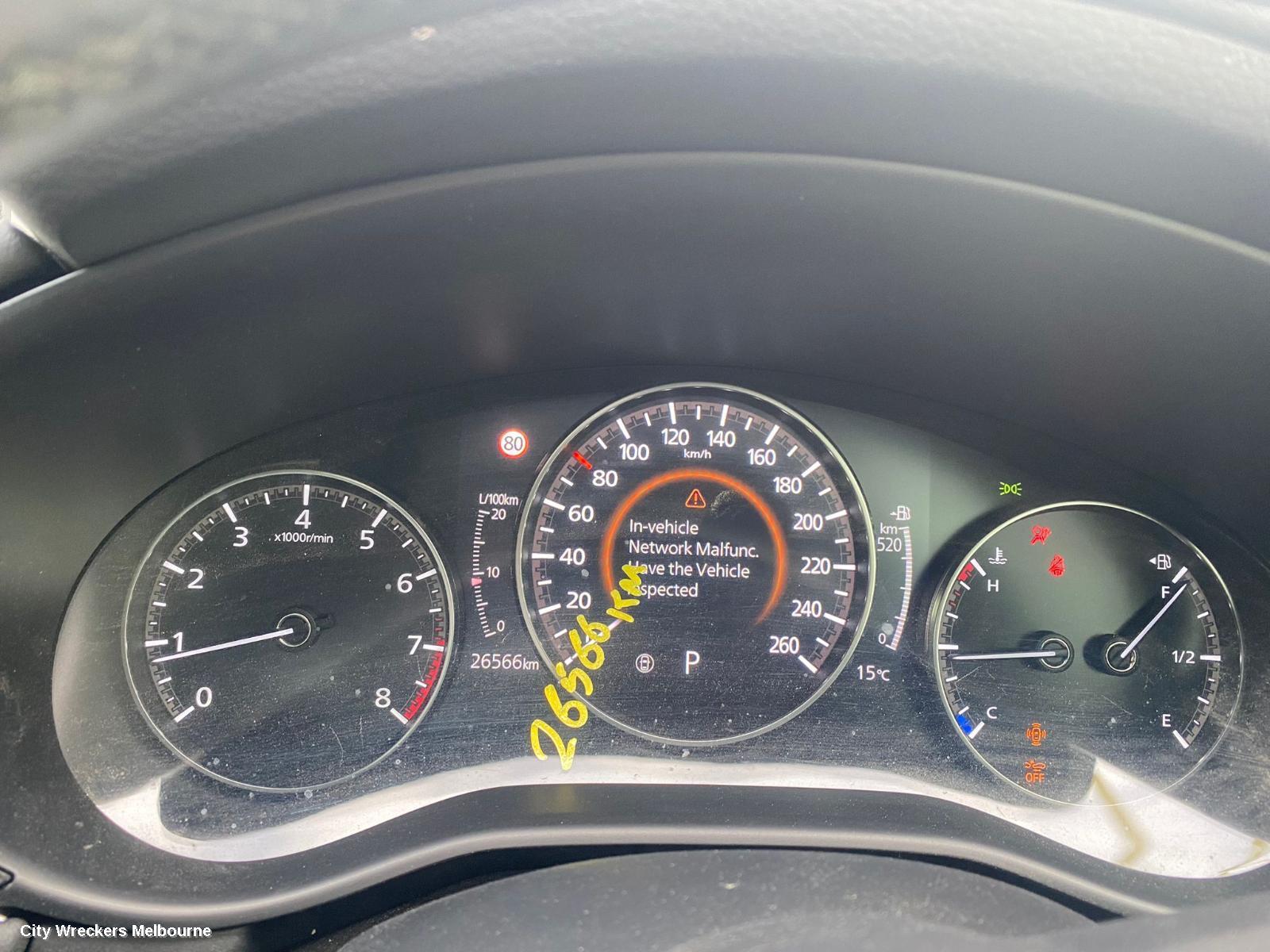MAZDA 3 INSTRUMENT CLUSTER, INSTRUMENT CLUSTER, PETROL, AUTO T/M, BP, 03/2019 - 09/2021 - Image 1