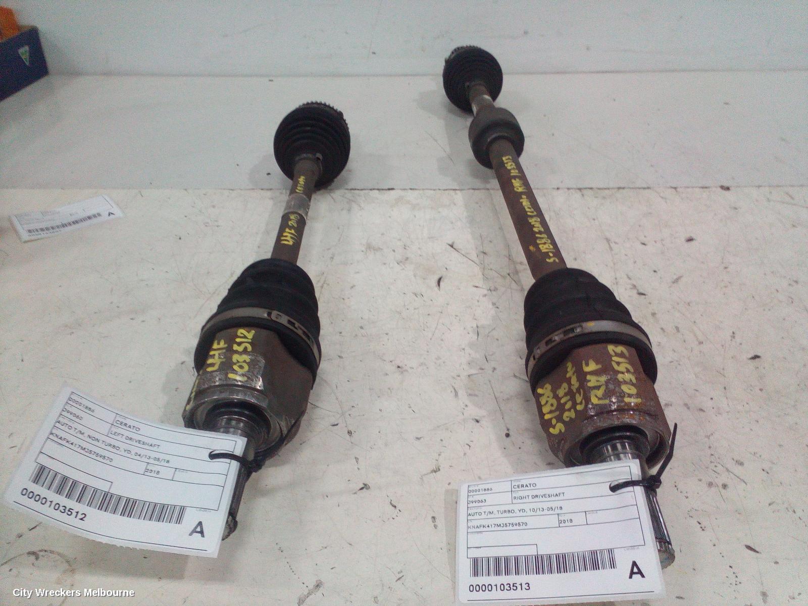 KIA CERATO RIGHT DRIVESHAFT, AUTO T/M, TURBO, YD, 10/2013 - 05/2018 - Image 3
