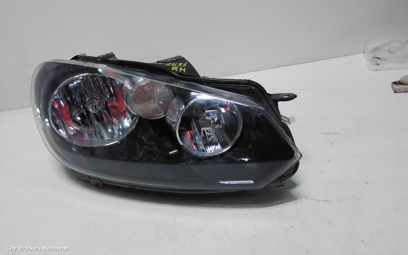 VOLKSWAGEN GOLF RIGHT HEADLAMP, GEN 6, CABRIO, HALOGEN TYPE, 07/2011 - 01/2016 - Image 2