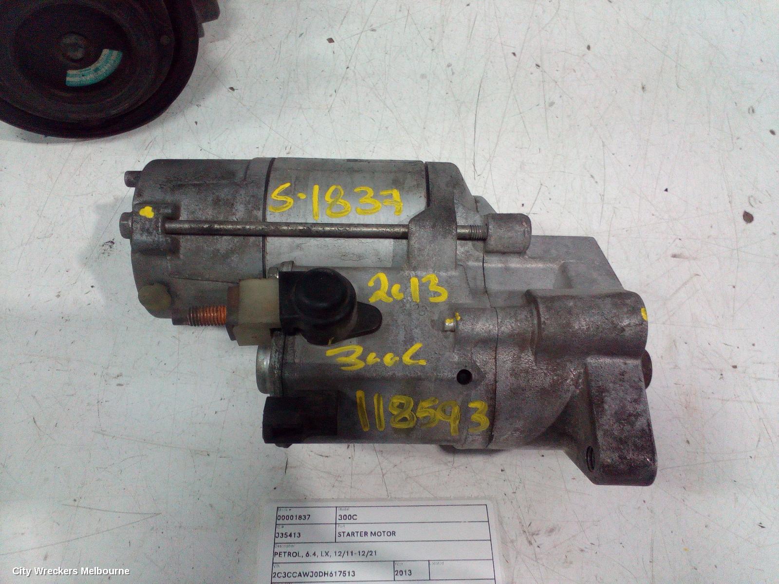 CHRYSLER 300C STARTER, PETROL, 6.4, LX, 12/2011 - 12/2021 - Image 2