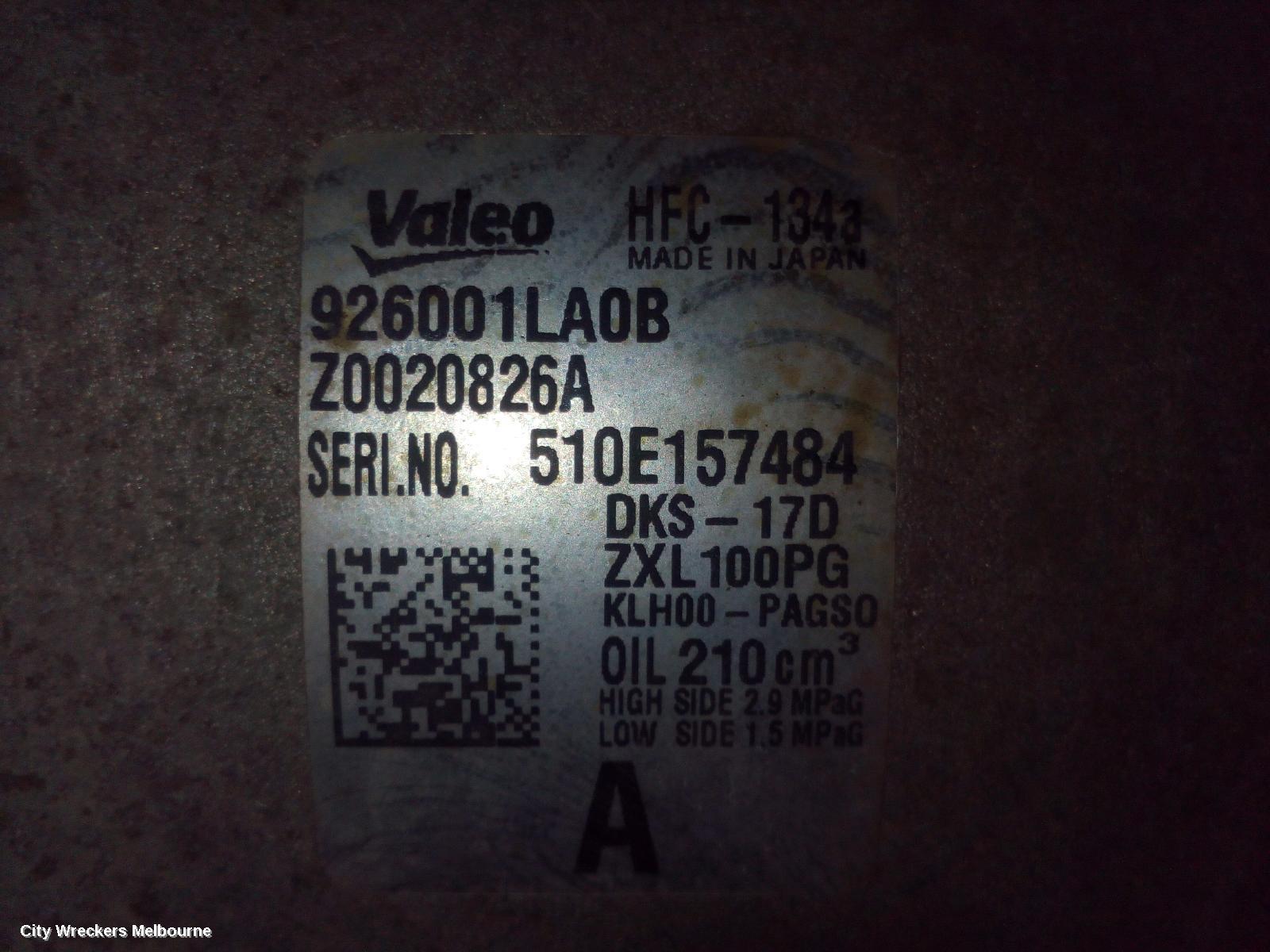 NISSAN PATROL A/C COMPRESSOR, Y62, PETROL, 5.6, VK56VD, 11/2012 ONWARDS - Image 3