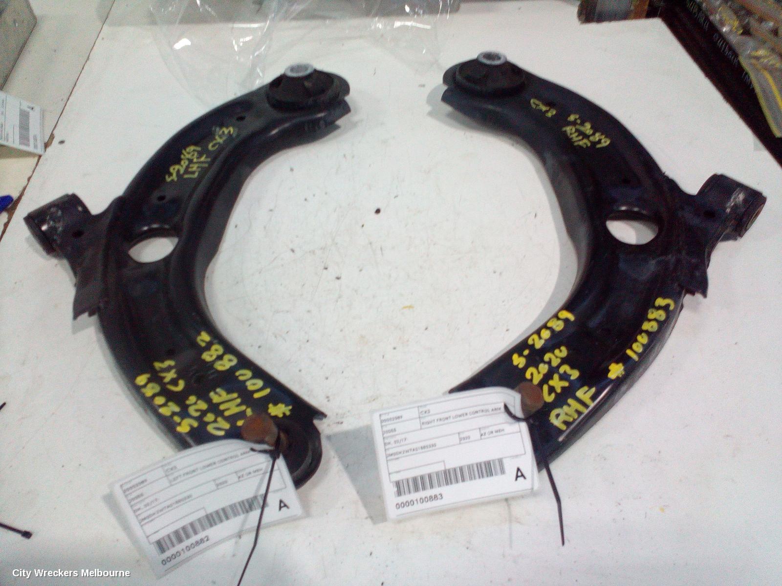 MAZDA CX3 RIGHT FRONT LOWER CONTROL ARM, DK, 02/2017 ONWARDS - Image 3