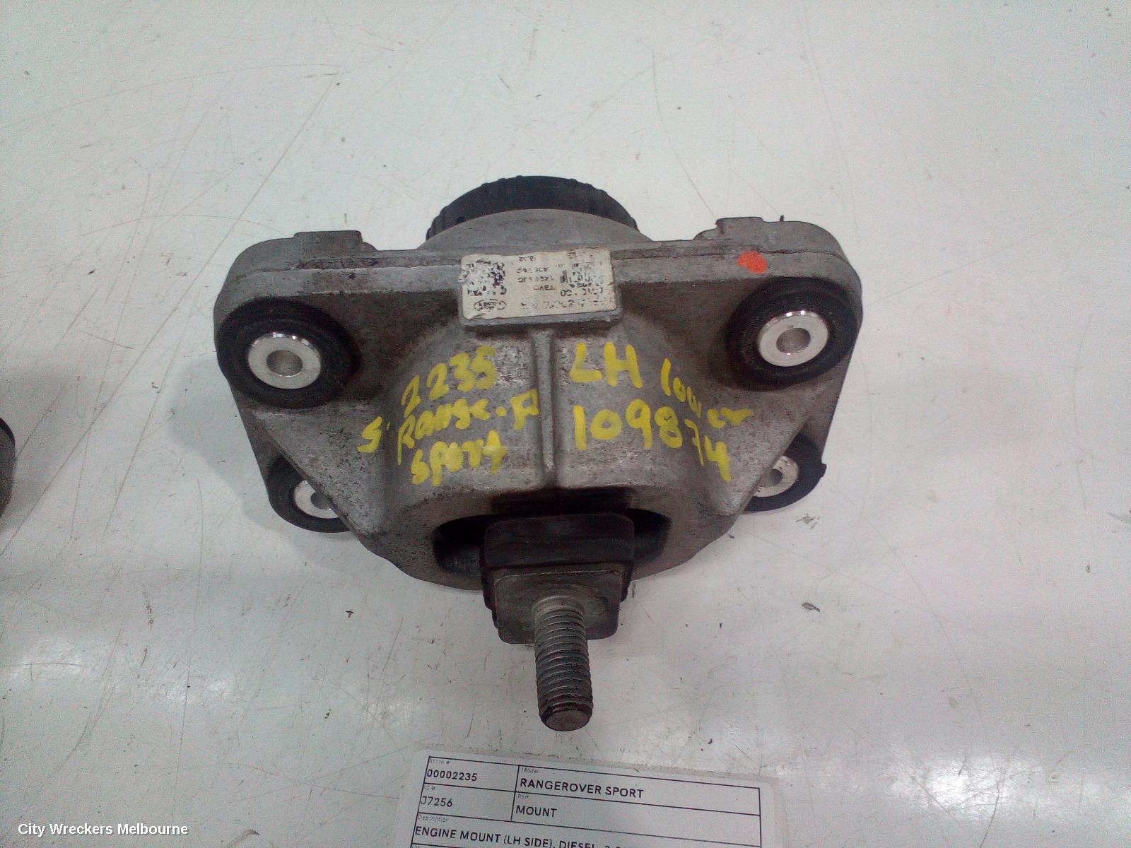 LAND ROVER RANGEROVER SPORT MOUNT, ENGINE MOUNT (LH SIDE), DIESEL, 3.0, SINGLE TURBO, L494, 06/2013 - 04/2022 - Image 2