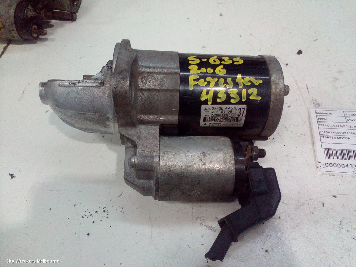 SUBARU FORESTER STARTER, PETROL, EJ20/EJ25, NON TURBO, AUTO, 4 SPEED, 08/1997 - 12/2012 - Image 2