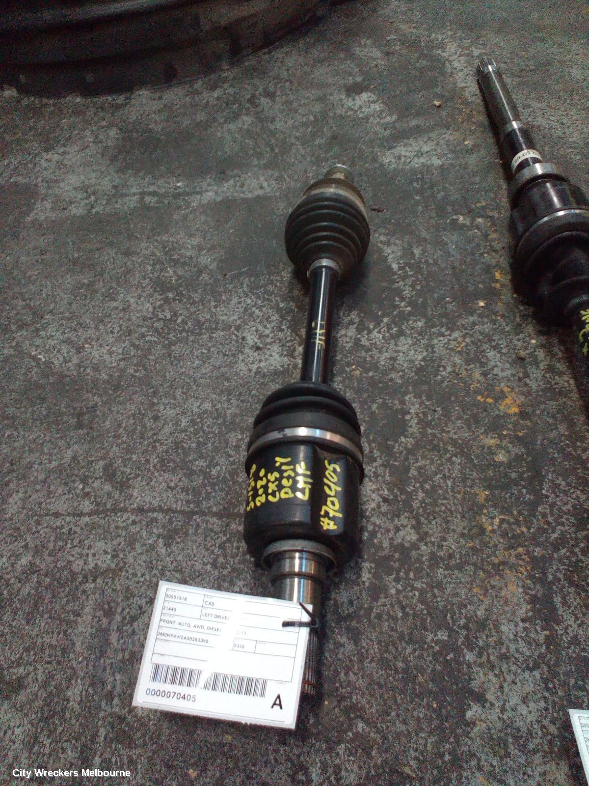 MAZDA CX5 LEFT DRIVESHAFT, FRONT, AUTO, AWD, DIESEL, KF, 02/2017 ONWARDS - Image 1