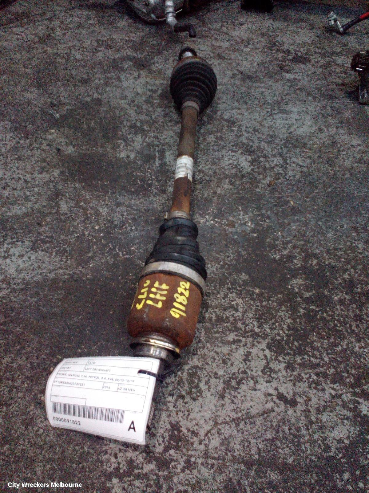 RENAULT CLIO LEFT DRIVESHAFT, FRONT, MANUAL T/M, PETROL, 0.9, X98, 09/2013 - 10/2019 - Image 1