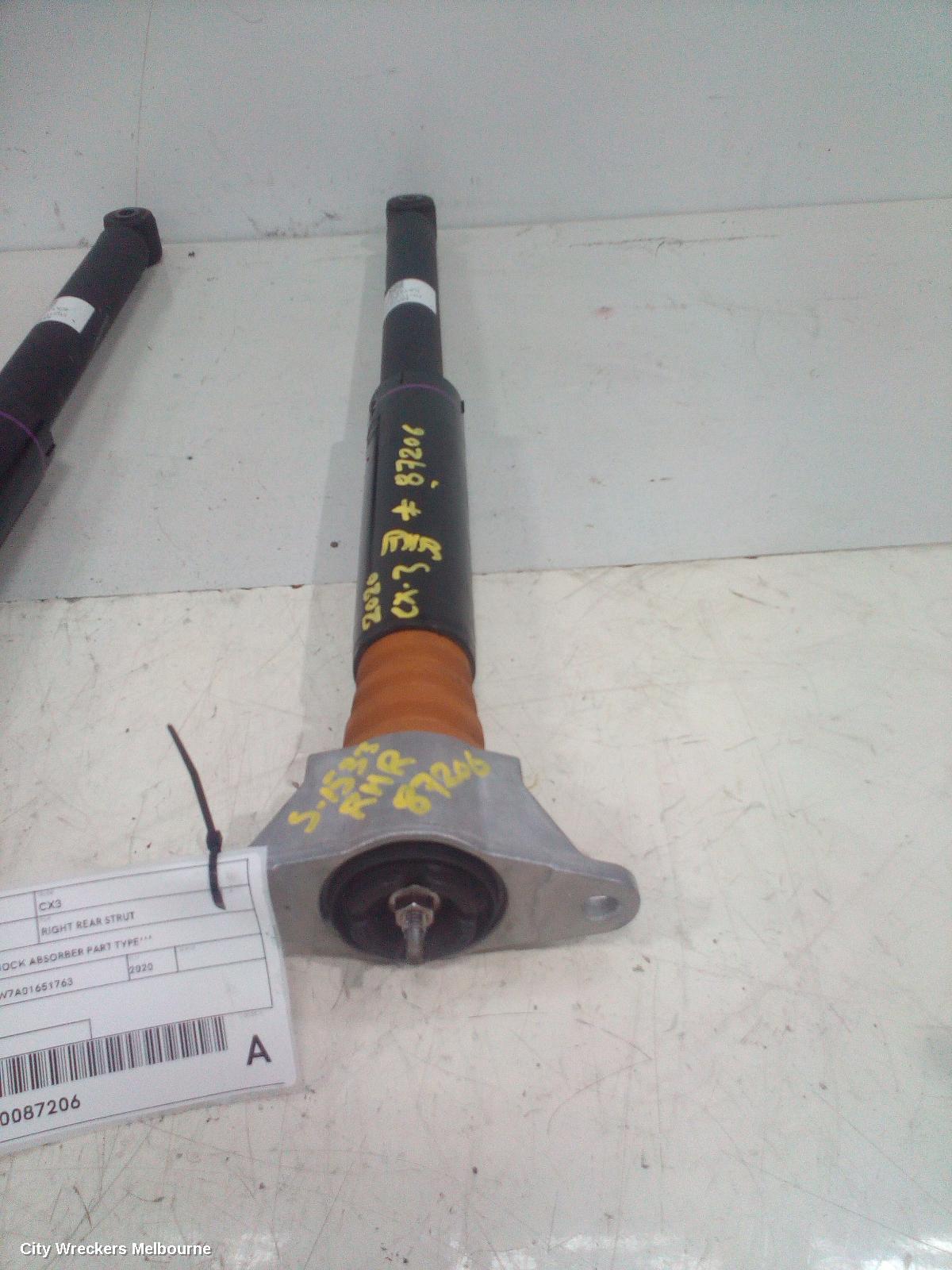 MAZDA CX3 RIGHT REAR STRUT, ***USE SHOCK ABSORBER PART TYPE*** - Image 1