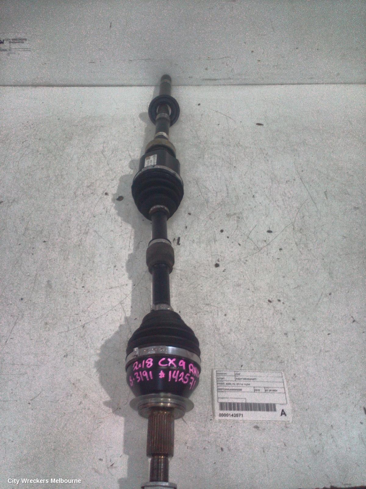 MAZDA CX9 RIGHT DRIVESHAFT, FRONT, AWD, TC, 07/2016 - 12/2024 - Image 2