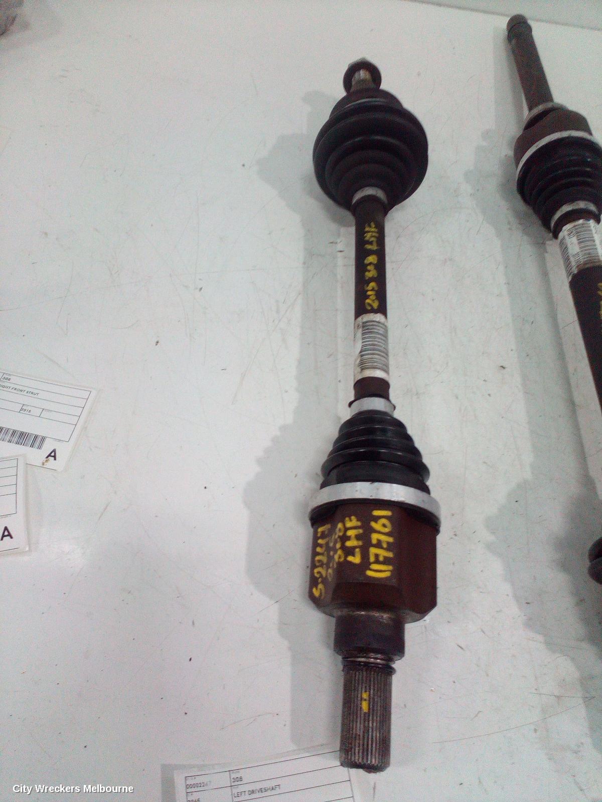 PEUGEOT 308 LEFT DRIVESHAFT, T9, 10/2014 - 05/2021 - Image 2