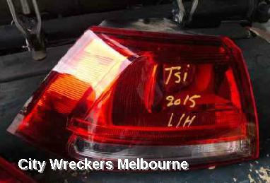 VOLKSWAGEN GOLF LEFT TAILLIGHT, GEN 7, HATCH, STANDARD, TRENDLINE/COMFORTLINE, NON LED TYPE, NON TINTED TYPE, 03/2013 - 03/2017 - Image 2