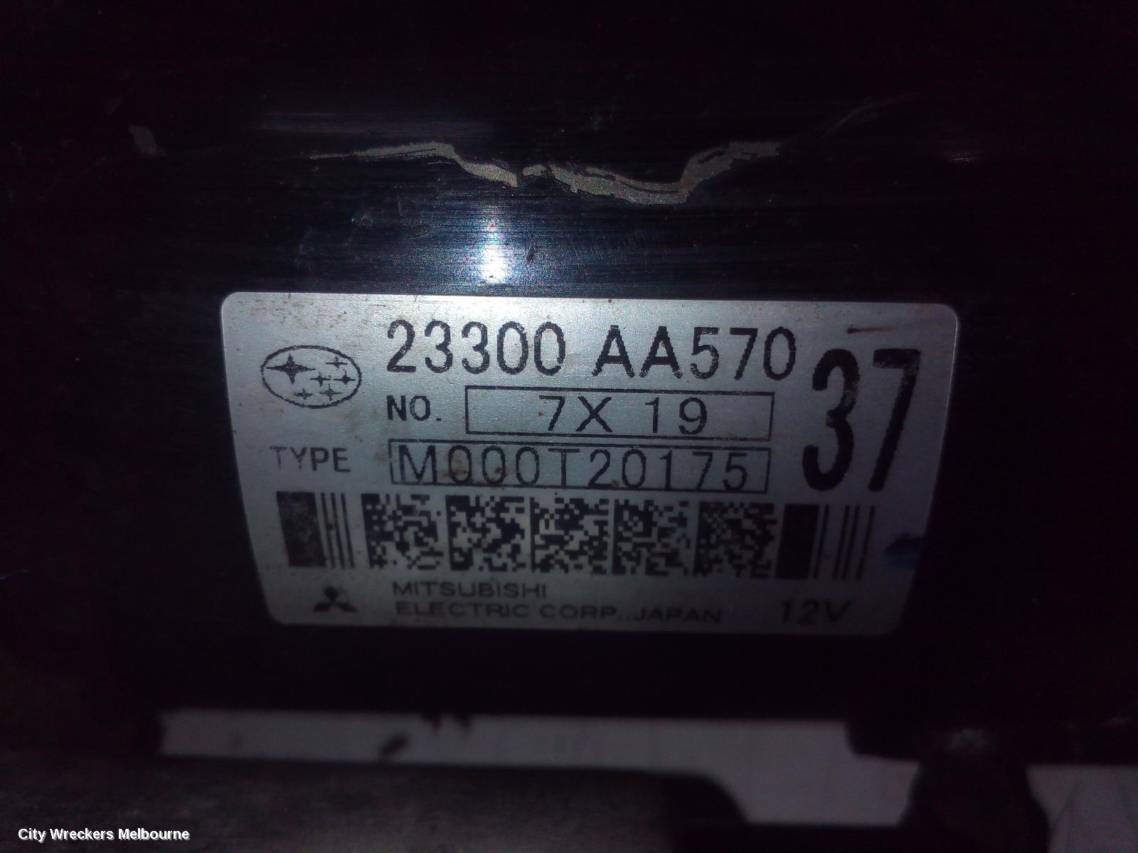 SUBARU LIBERTY STARTER, PETROL, EJ22/EJ20/EJ25, NON TURBO, AUTO, 4/6 SPEED, SERIES 1-5TH GEN, 12/1989 - 11/2014 - Image 3