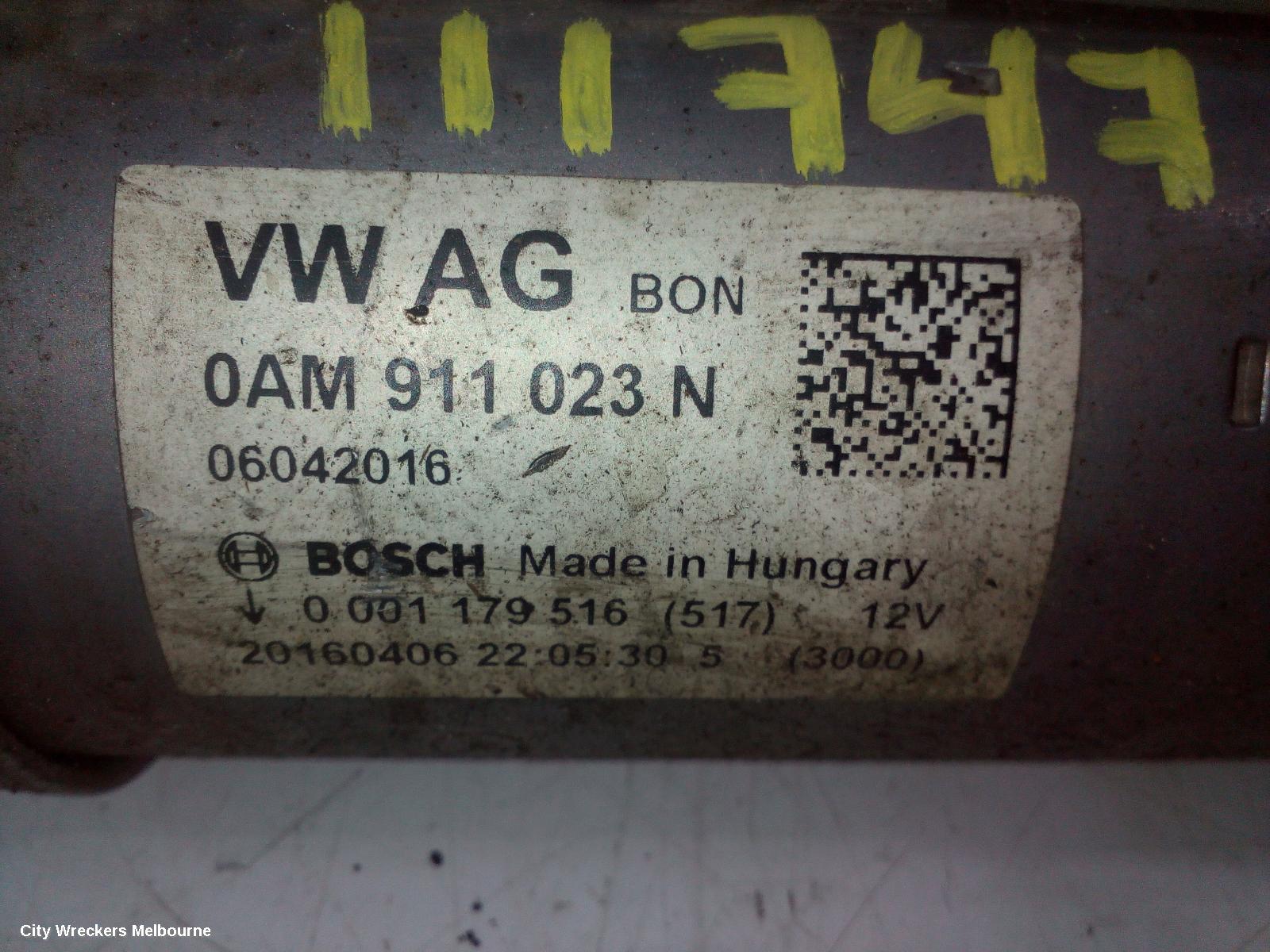 VOLKSWAGEN PASSAT STARTER, PETROL, 1.8, CJSA CODE, BOSCH, B8/MK7, 06/2015 - 10/2019 - Image 3