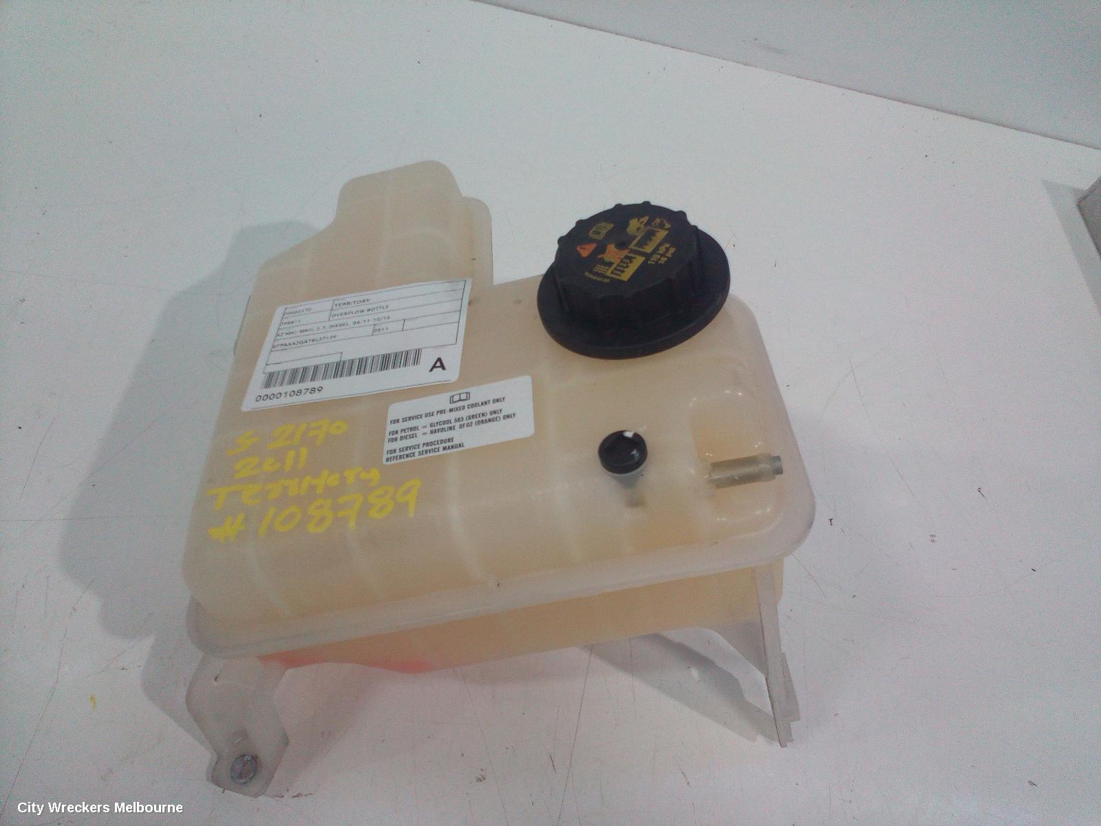 FORD TERRITORY OVERFLOW BOTTLE, SZ MKI-MKII, 2.7, DIESEL, 04/2011 - 12/2016 - Image 2