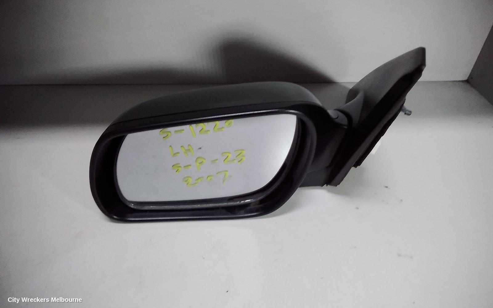 MAZDA 3 LEFT DOOR MIRROR, BK, MANUAL, SEDAN/HATCH, 01/2004 - 04/2009 - Image 1