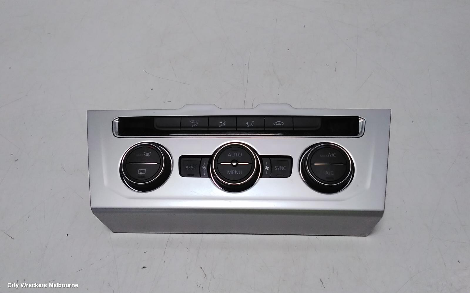 VOLKSWAGEN PASSAT HEATER/AC CONTROLS, 3CC, 3 KNOB DIAL, STANDARD TYPE, SEDAN, 01/2009 - 12/2016 - Image 1