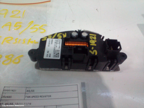 AUDI A5 FAN SPEED RESISTOR, 8T, A5/S5, 10/2011 - 11/2016 - Image 2