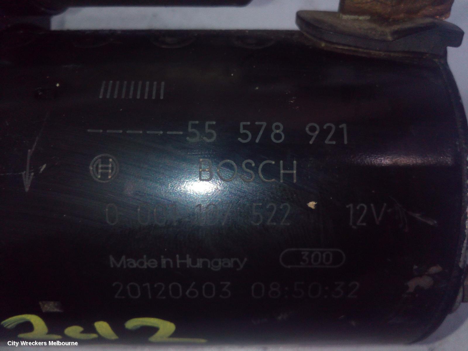 HOLDEN CRUZE STARTER, 1.4, 19UN, JH, 03/2011 - 01/2017 - Image 1