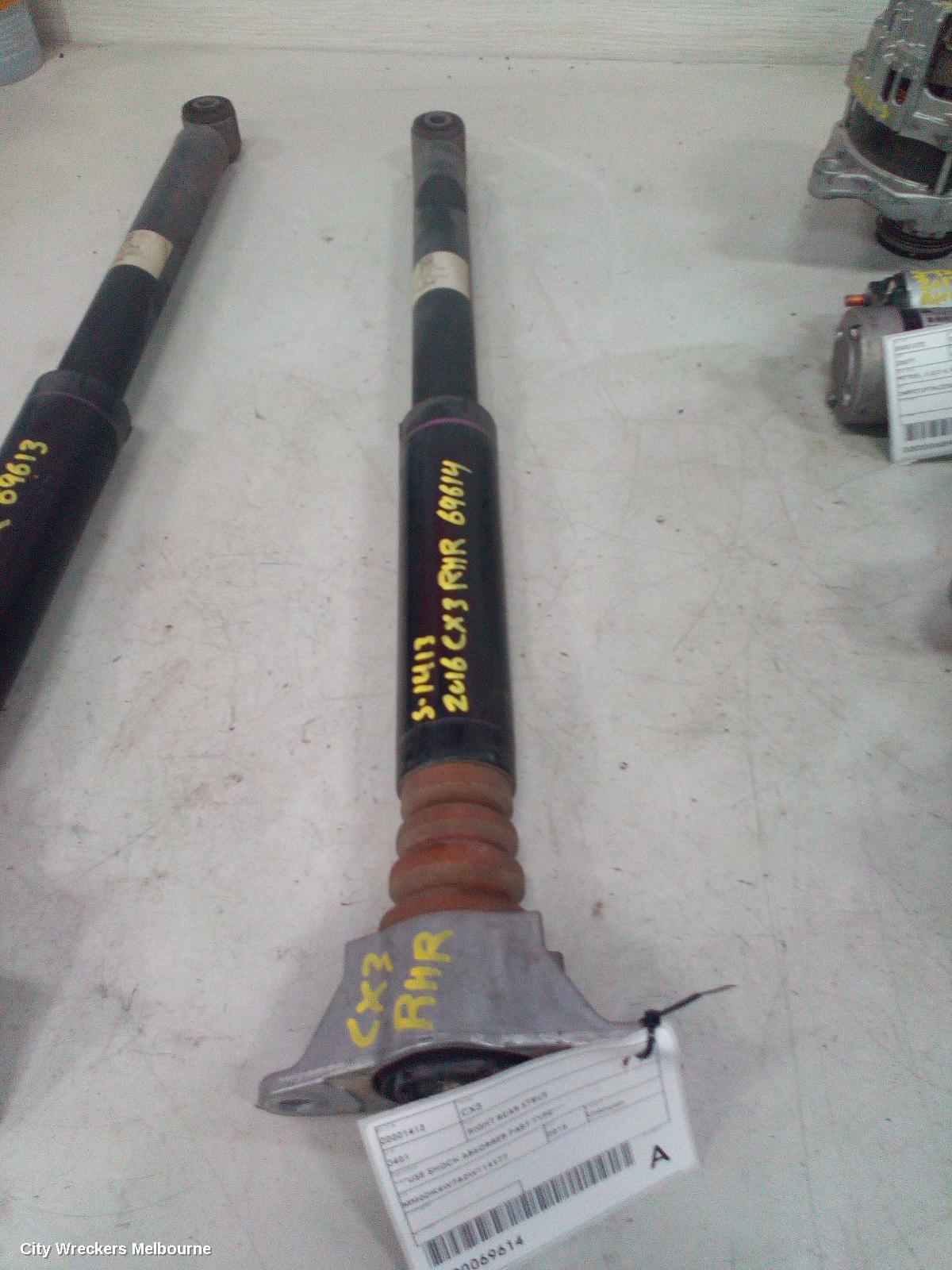 MAZDA CX3 SHOCK ABSORBER, DK, REAR, LEFT/RIGHT, SINGLE SHOCK ONLY, 4WD, 03/2015 - 02/2017 - Image 2