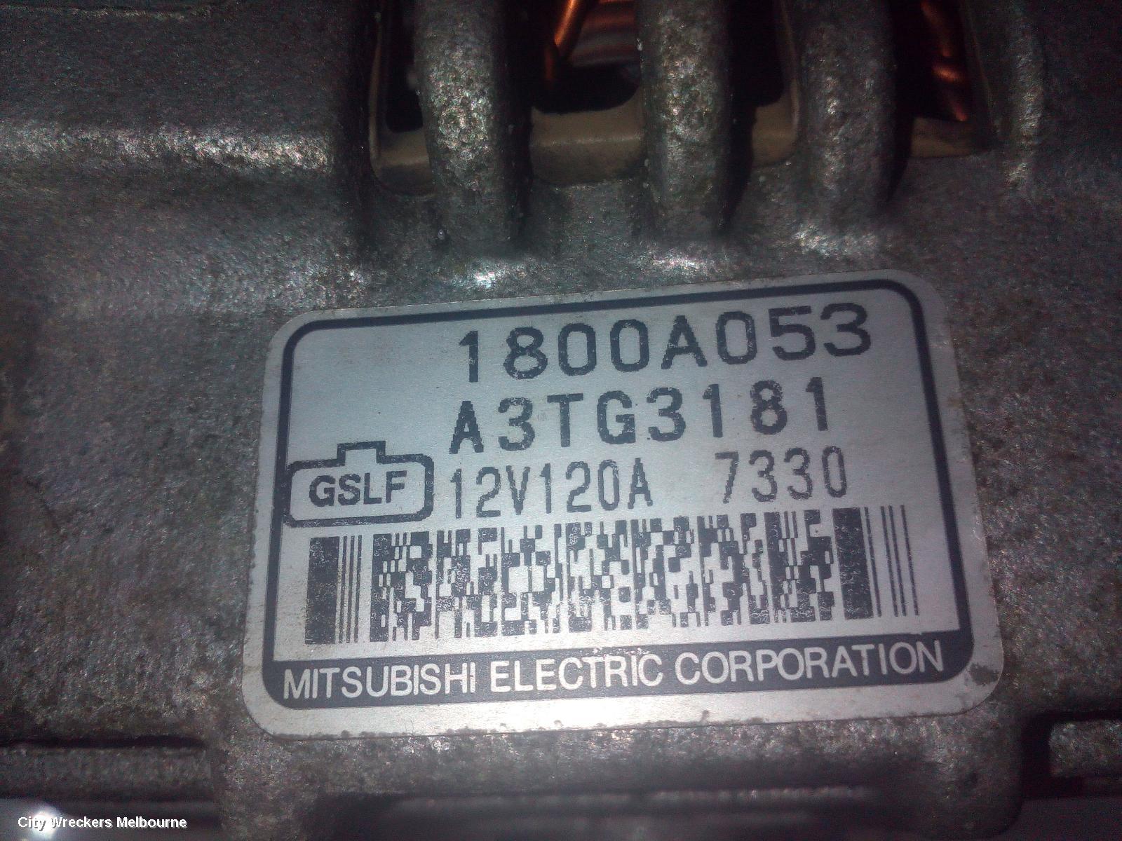 MITSUBISHI OUTLANDER ALTERNATOR, PETROL, 2.4, 120AMP, A3TG3181, ZG-ZH, 11/2006 - 10/2012 - Image 2