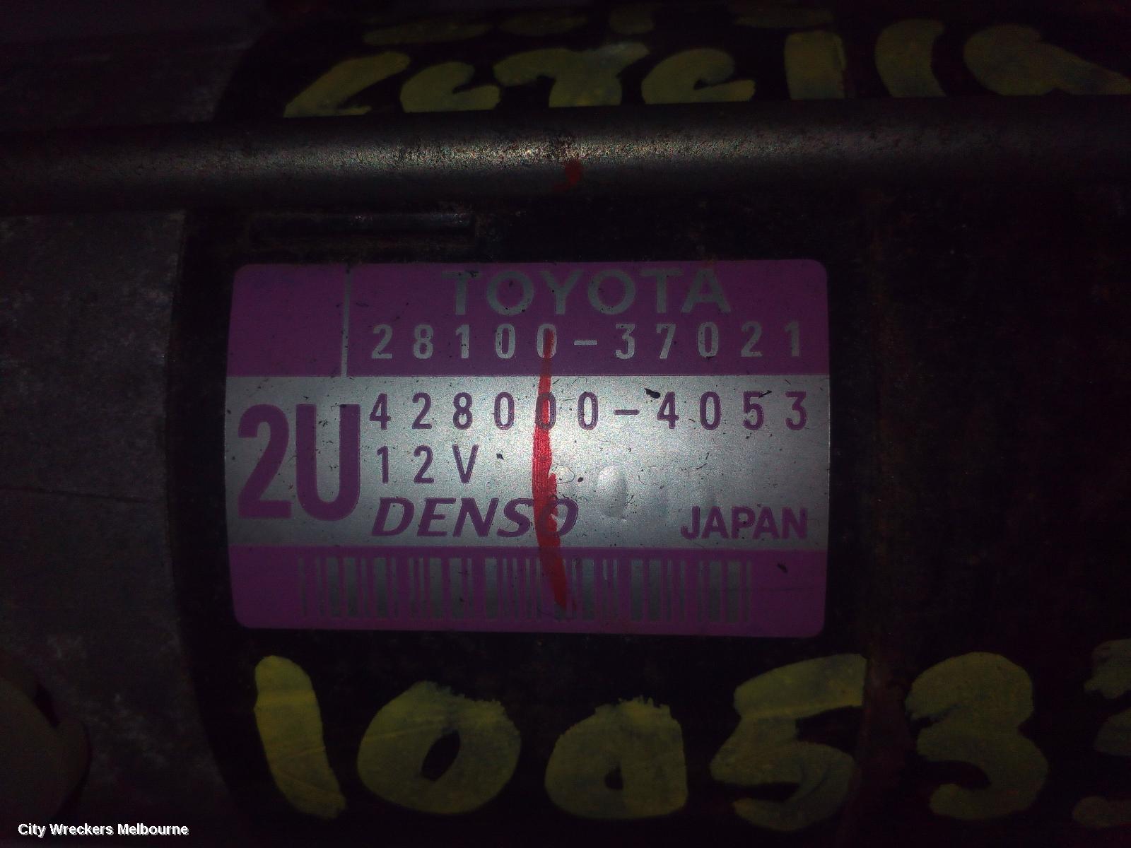 TOYOTA COROLLA STARTER, PETROL, 1.8, 2ZR-FE, ZRE172R, 12/2013 - 06/2019 - Image 2