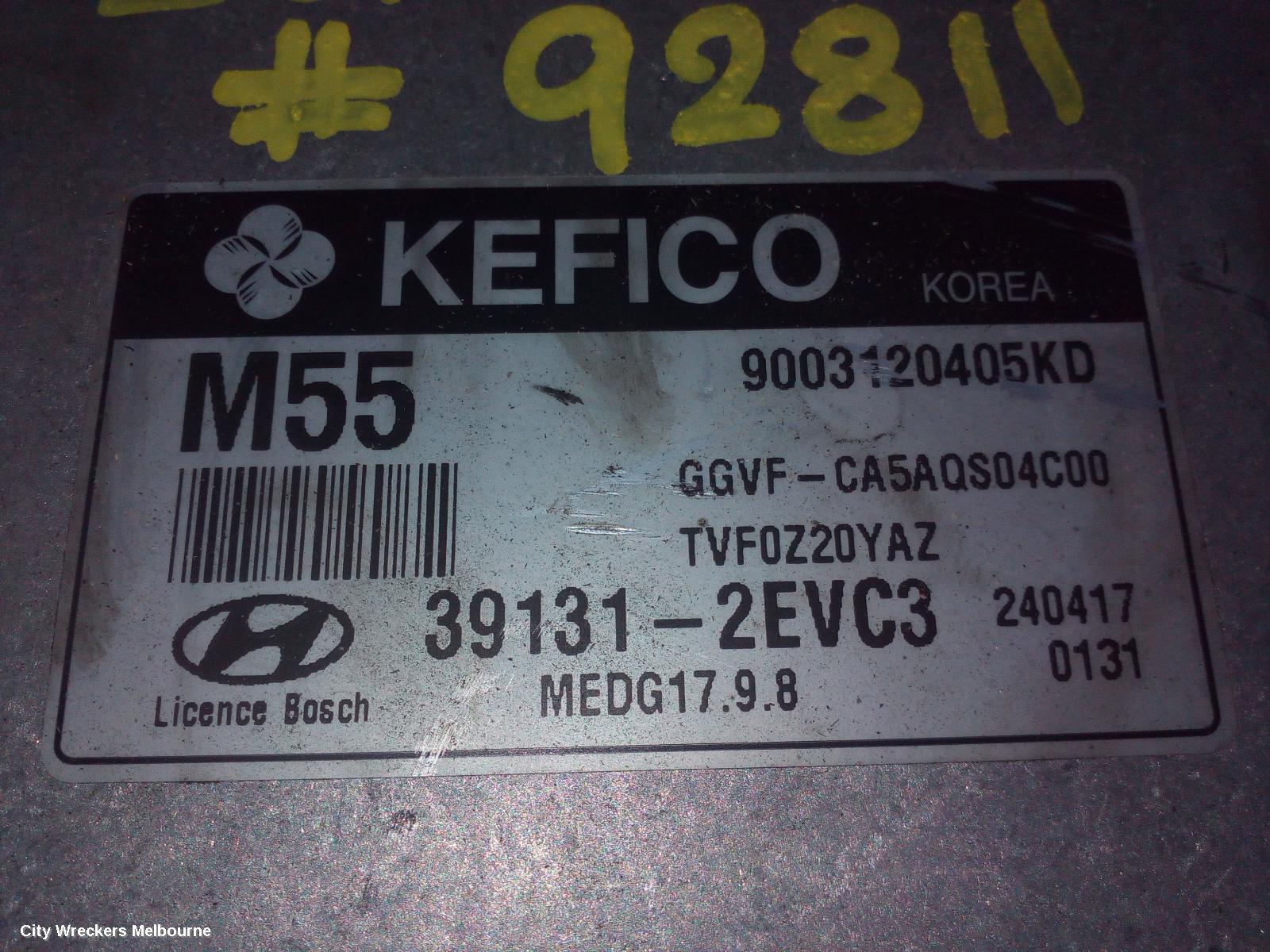 HYUNDAI I40 ECU, ENGINE ECU, SEDAN, NON KEYLESS START, ECU ONLY, VF, 06/2012 - 05/2015 - Image 1