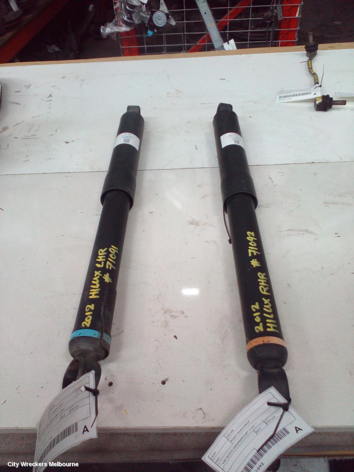 TOYOTA HILUX RIGHT REAR STRUT, ***USE SHOCK ABSORBER PART TYPE*** - Image 3
