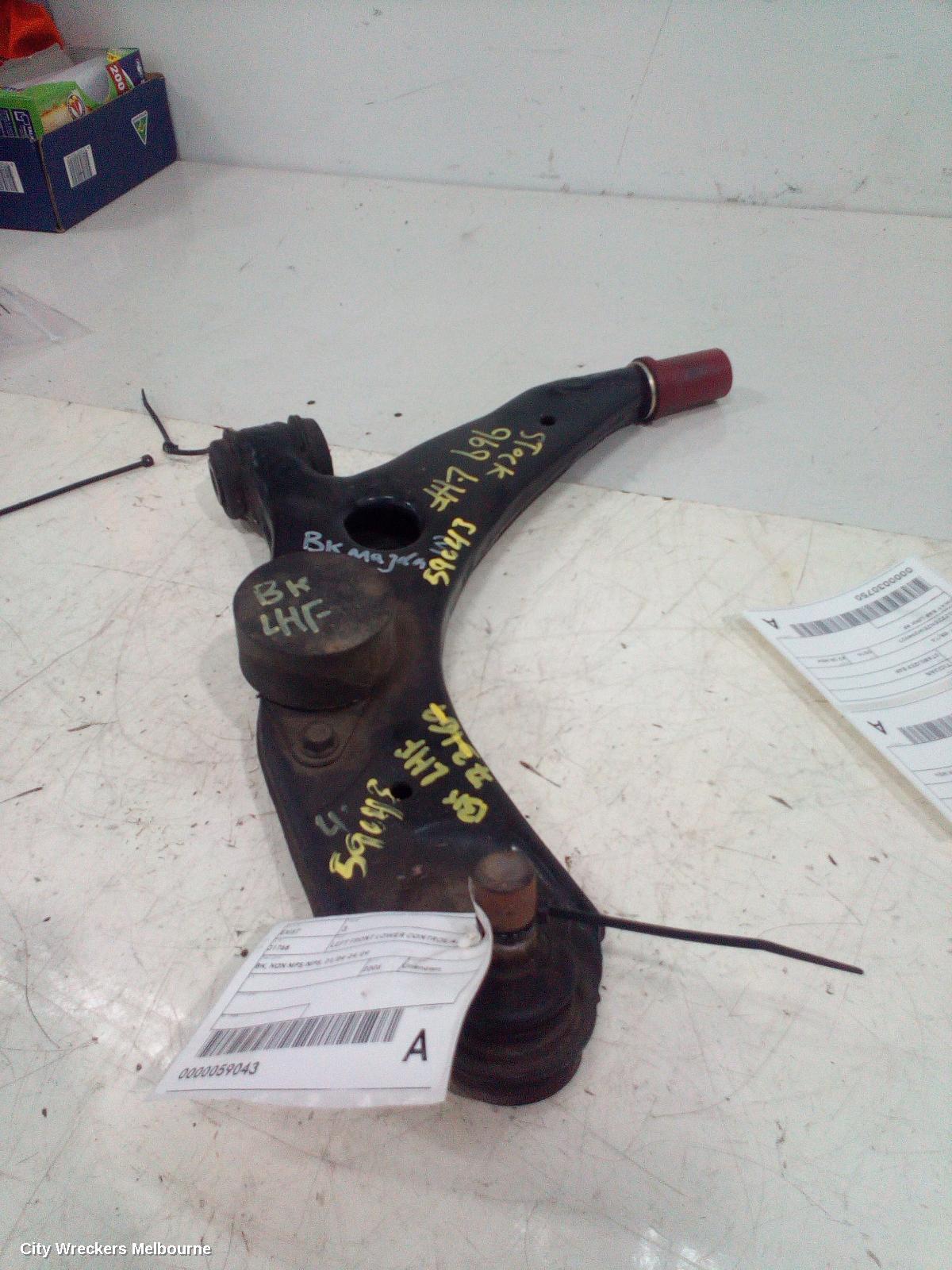 MAZDA 3 LEFT FRONT LOWER CONTROL ARM, BK, NON MPS/MPS, 01/2004 - 04/2009 - Image 2