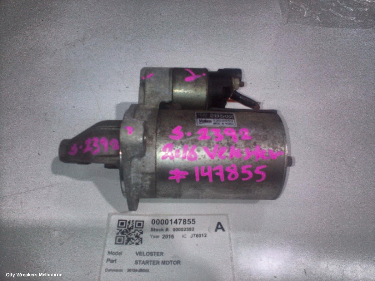 HYUNDAI VELOSTER STARTER, 1.6, G4FJ, TURBO, AUTO/MANUAL T/M, 06/2012 - 02/2018 - Image 1