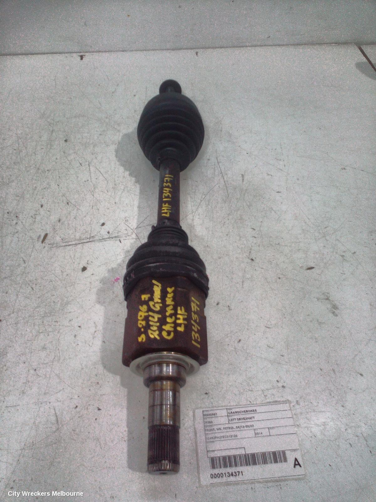 JEEP GRANDCHEROKEE LEFT DRIVESHAFT, FRONT, WK, PETROL, 04/2013 - 02/2022 - Image 1