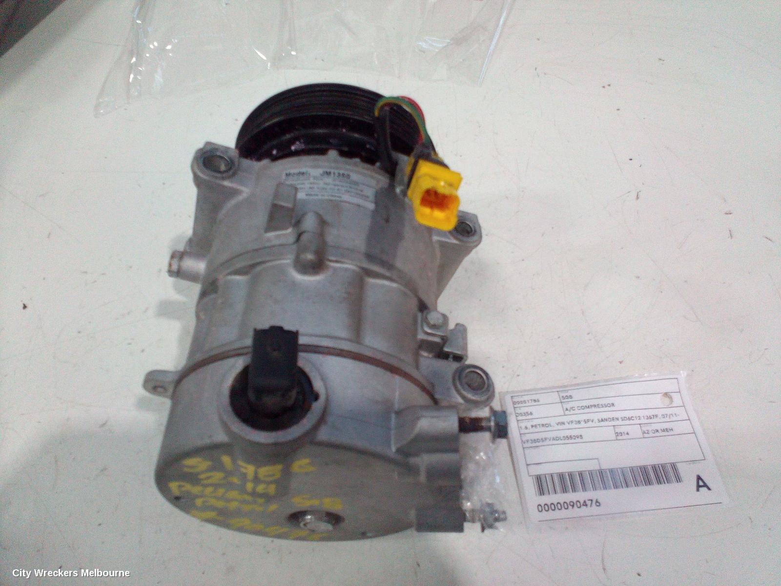 PEUGEOT 508 A/C COMPRESSOR, 1.6, PETROL, VIN VF38*5FV, SANDEN SD6C12 1367F, 07/2011 - 02/2015 - Image 2