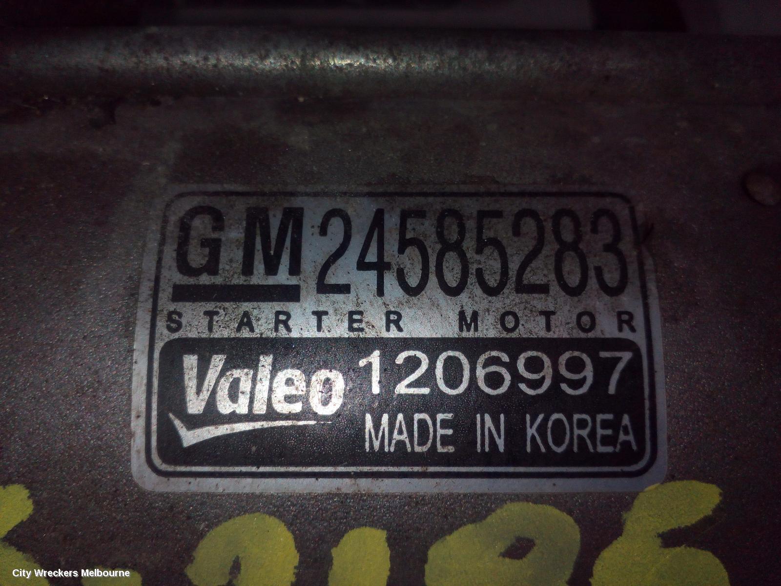 HOLDEN COLORADO STARTER, DIESEL, RG/RG7, 07/2016 - 12/2020 - Image 1