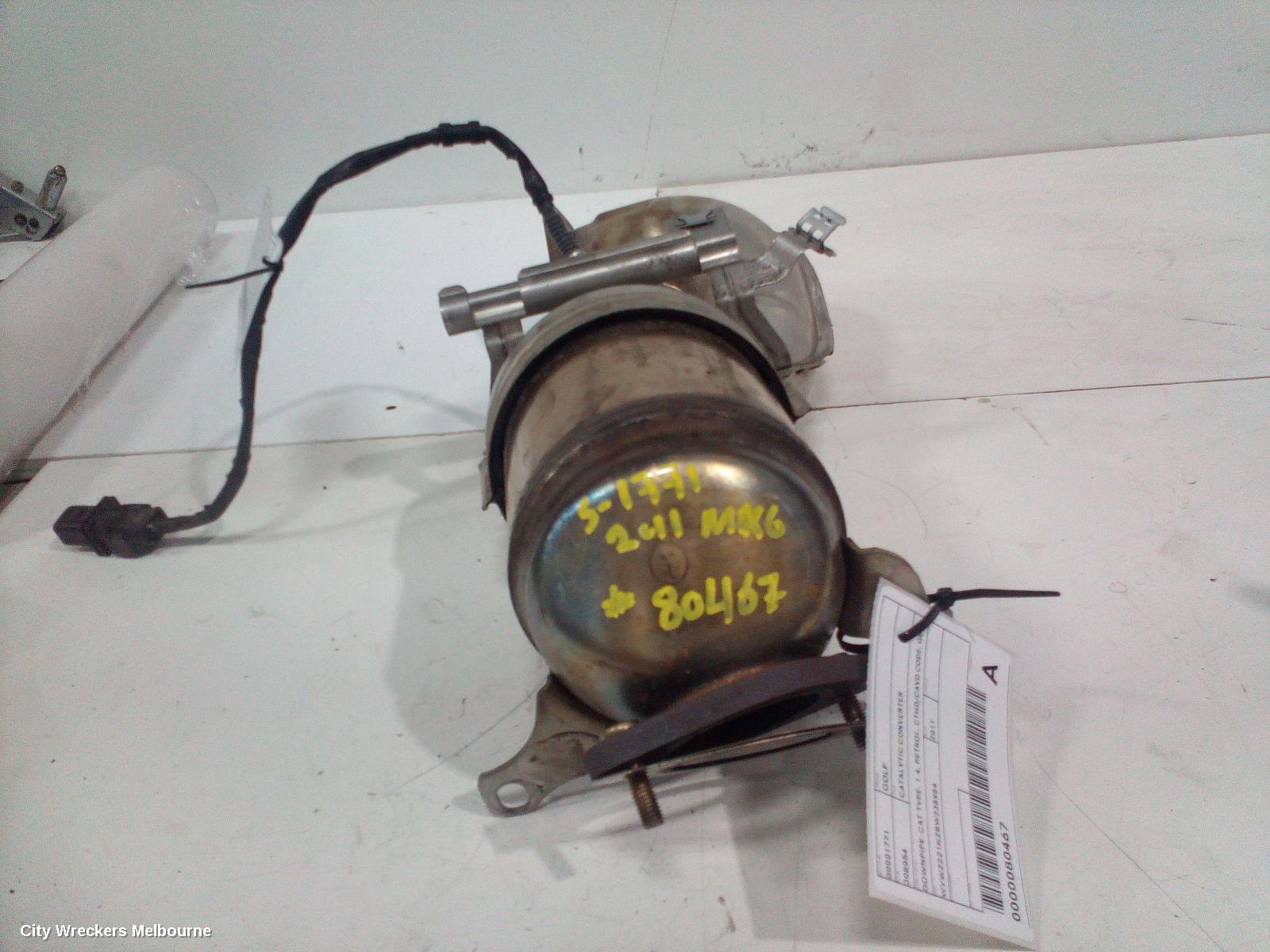 VOLKSWAGEN GOLF CATALYTIC CONVERTER, DOWNPIPE-CAT TYPE, 1.4, PETROL, CTHD/CAVD CODE, GEN 6, 12/2008 - 01/2016 - Image 2
